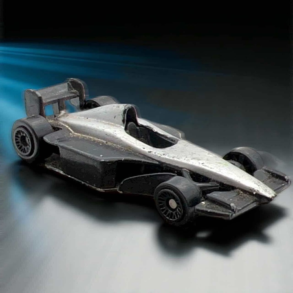 Hot Wheels 1993 Indy Car Black Silver Diecast Formula 1 Racer McDonalds Toy